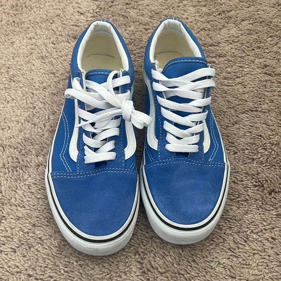 Nebulas Blue/True White Old Skool Vans - Picture 1 of 4